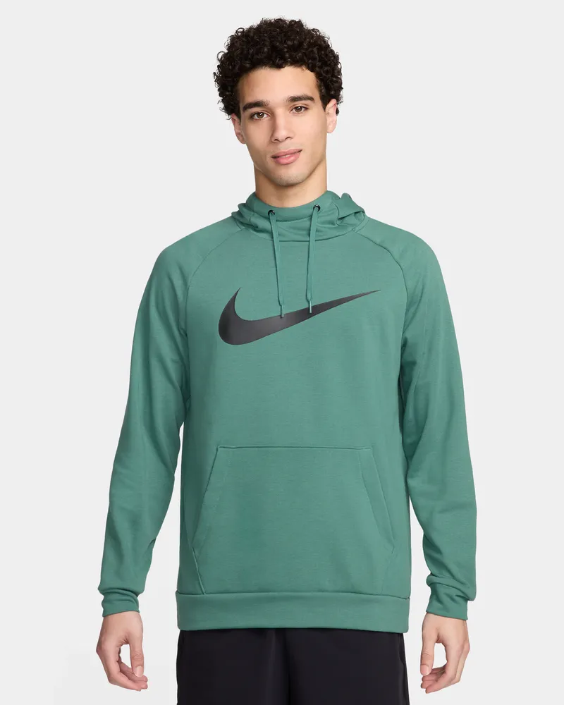 Nike Dry Graphic Dri-FIT Fitness-Pullover mit Kapuze für Herren - Grün Grün