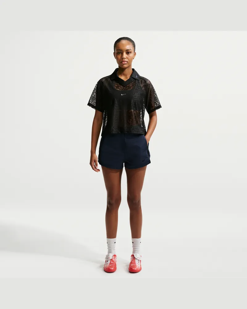 Nike Shorts mit hohem Bund (Damen, ca. 5 cm) - Blau Blau