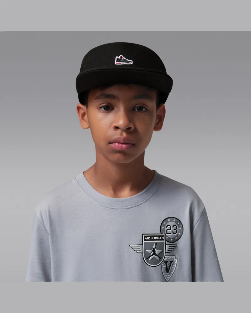Jordan AJ 4 Sneaker-Patch Pro Cap - Schwarz Schwarz