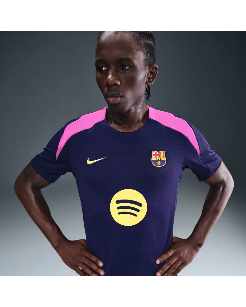 Nike FC Barcelona Strike  Fußball-Kurzarmshirt mit Dri-FIT-Technologie (Herren) - Lila Lila