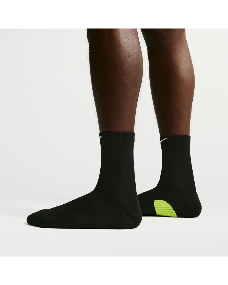Nike Run Midweight Micro-Crew-Laufsocken (1 Paar) - Schwarz Schwarz