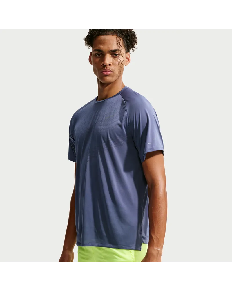 Nike Stride Dri-FIT ADV Kurzarm-Laufoberteil (Herren) - Blau Blau