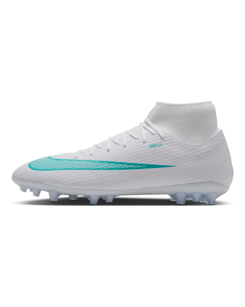Nike Mercurial Superfly 11 Academy High-Top-Fußballschuh für Kunstrasen - Weiß Weiß