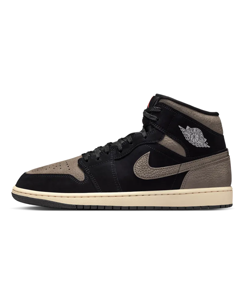 Jordan Air  1 Mid SE Schuh (Herren) - Schwarz Schwarz