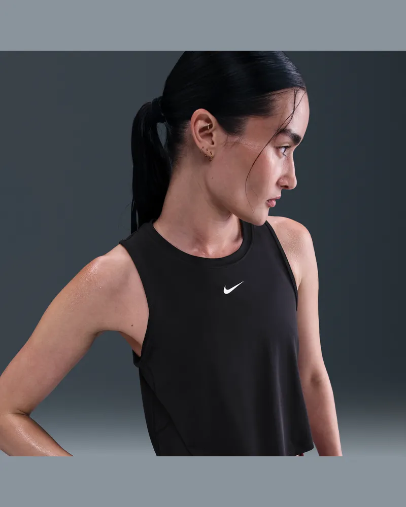 Nike One Classic Dri-FIT Kurztanktop für Damen - Schwarz Schwarz