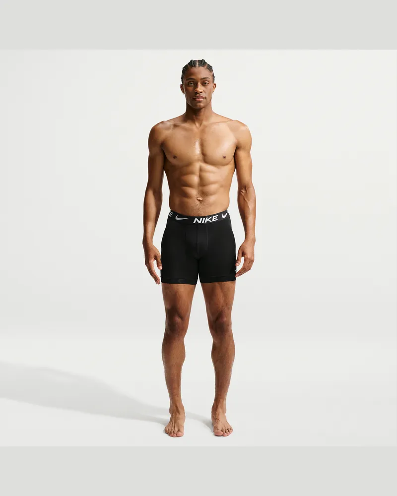 Nike Dri-FIT Essential Mikro-Boxershorts (3er-Pack) - Schwarz Schwarz