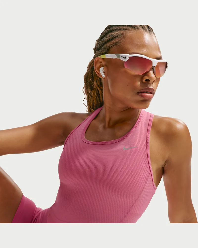 Nike Tempo eng anliegende Laufshorts mit hohem Bund (ca. 10 cm, Damen) - Pink Pink