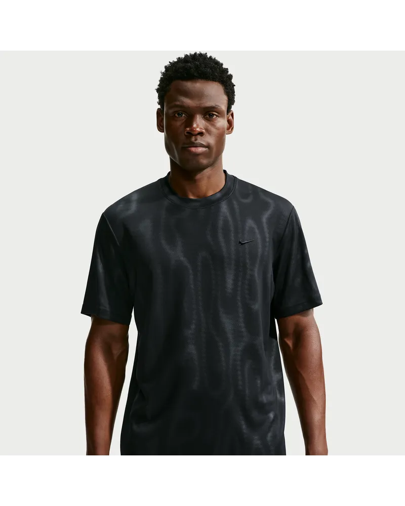 Nike N.A.C. Primary Dri-FIT Trainings-Kurzarmshirt (Herren) - Schwarz Schwarz