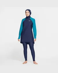 Nike Victory schmale Schwimm-Leggings mit durchgehendem Schutz für Damen - Blau Blau