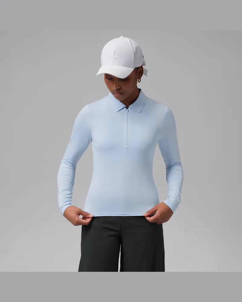 Jordan langärmliges Dri-FIT Golf-Poloshirt (Damen) - Blau Blau