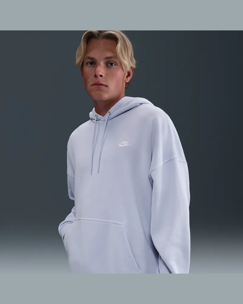 Nike Club Fleece extragroßer Hoodie aus French-Terry (Herren) - Grau Grau