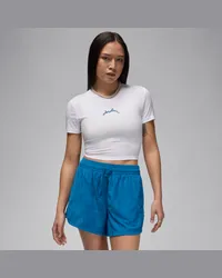 Nike Jordan Kurz-T-Shirt mit schmaler Passform für Damen - Weiß Weiß