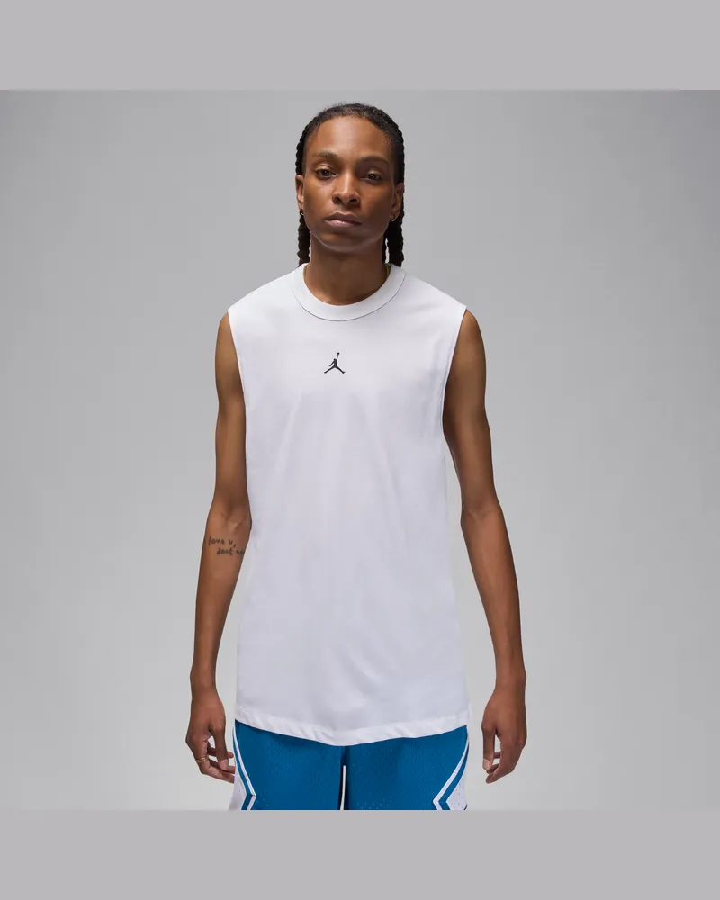Jordan Sport ärmelloses Dri-FIT-Oberteil für Herren - Weiß Weiß
