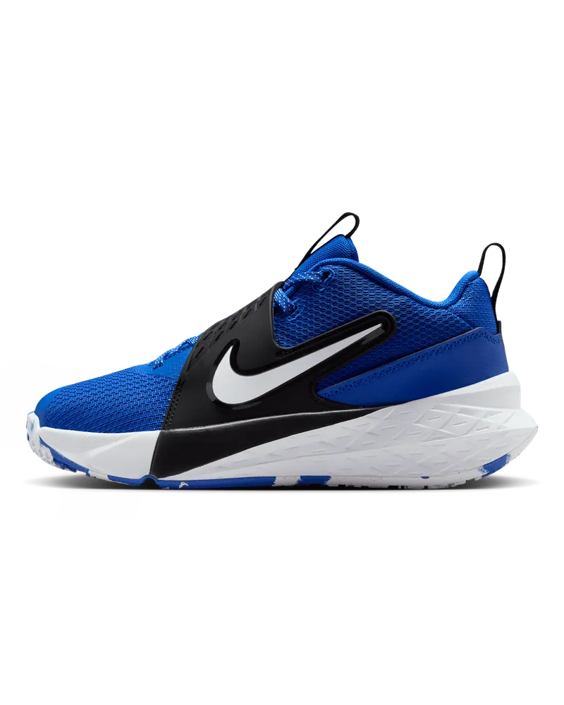 Nike Team Hustle D 12 Basketballschuh (ältere Kinder) - Blau Blau