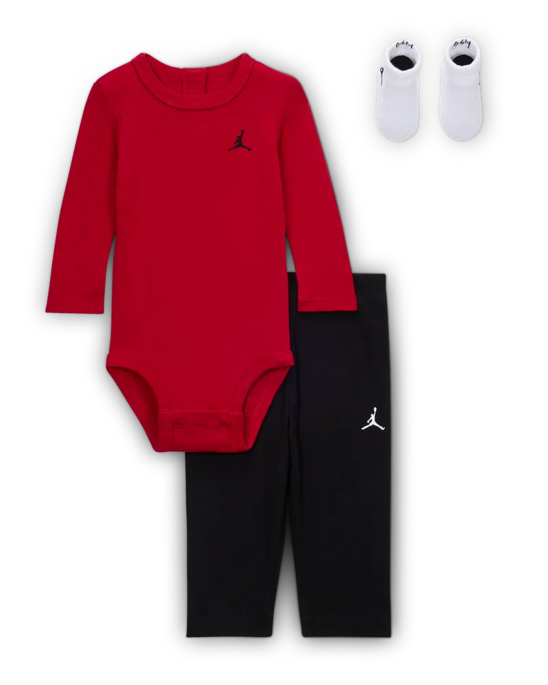 Jordan Baby Essentials Longsleeve-Bodysuit Boxed Set - Rot Rot