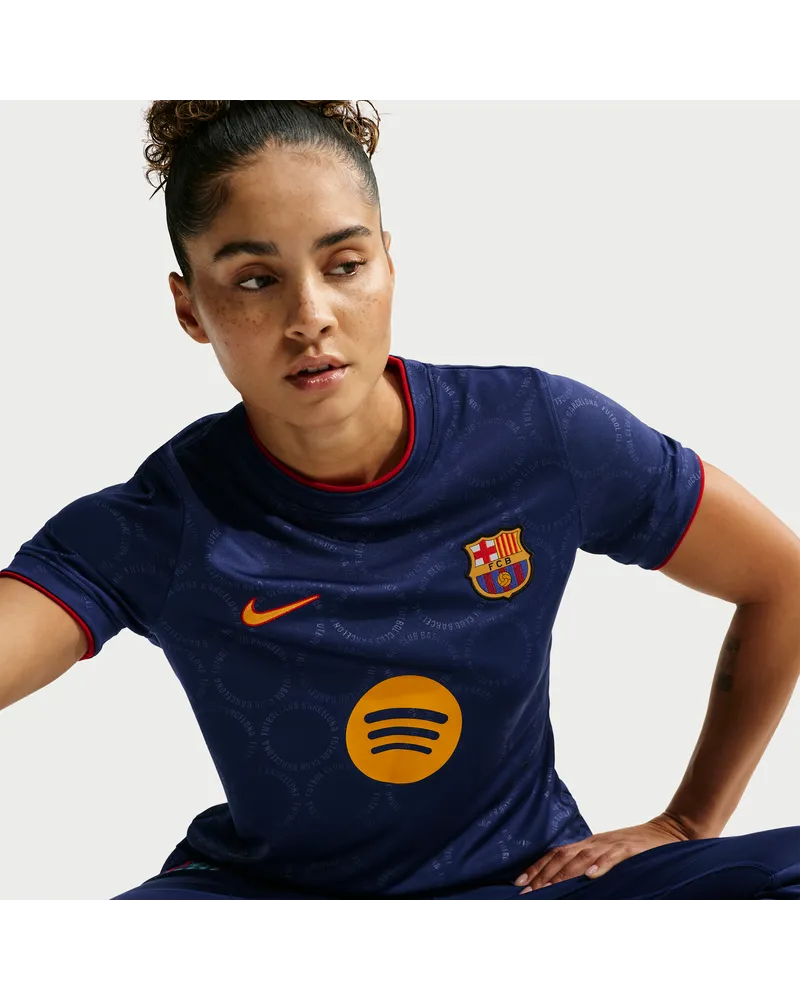 Nike FC Barcelona Third  Dri-FIT Pre-Match-Fußballoberteil (Damen) - Blau Blau
