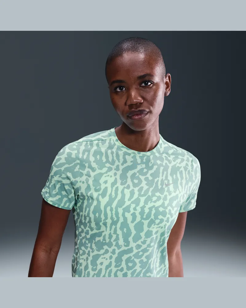 Nike Swift Dri-FIT Kurzarm-Laufoberteil (Damen) - Grün Grün