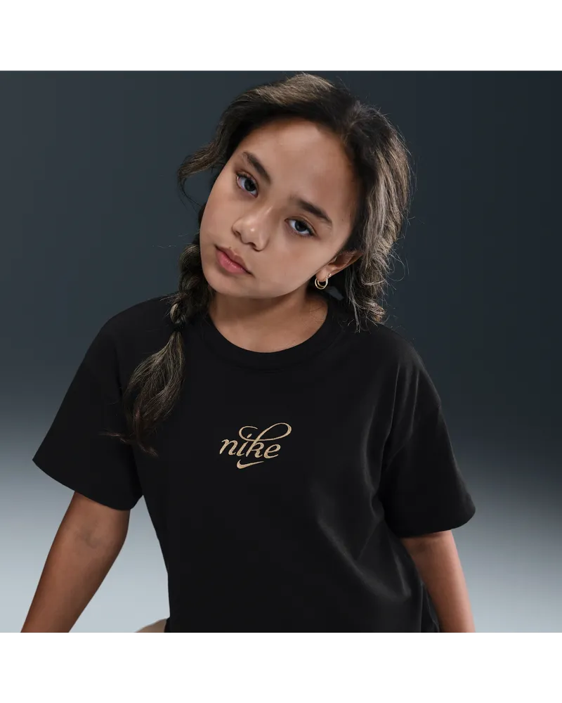 Nike T-Shirt (ältere Kinder, Mädchen) - Schwarz Schwarz
