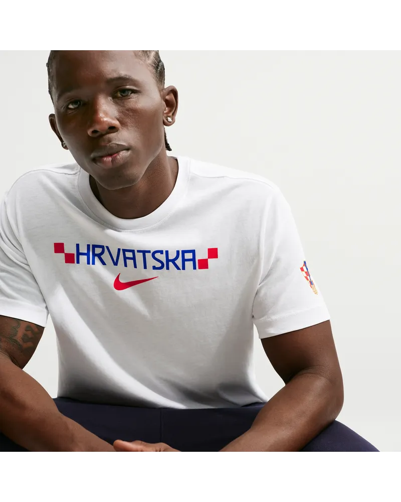 Nike Kroatien 2026  Fußball-T-Shirt für Herren - Weiß Weiß
