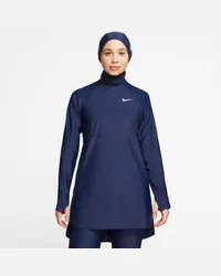 Nike Victory Essential Schwimm-Tunika mit durchgehendem Schutz für Damen - Blau Blau