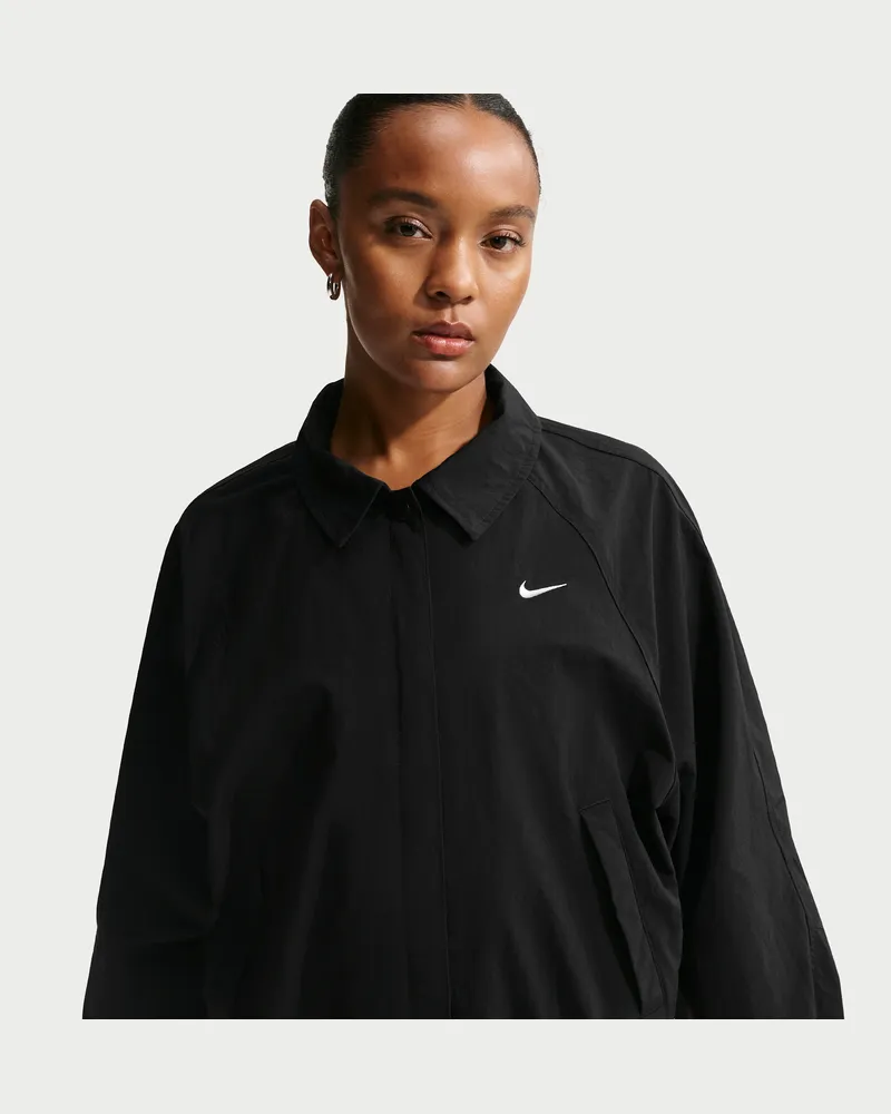 Nike Oversize-Trainerjacke (Damen) - Schwarz Schwarz
