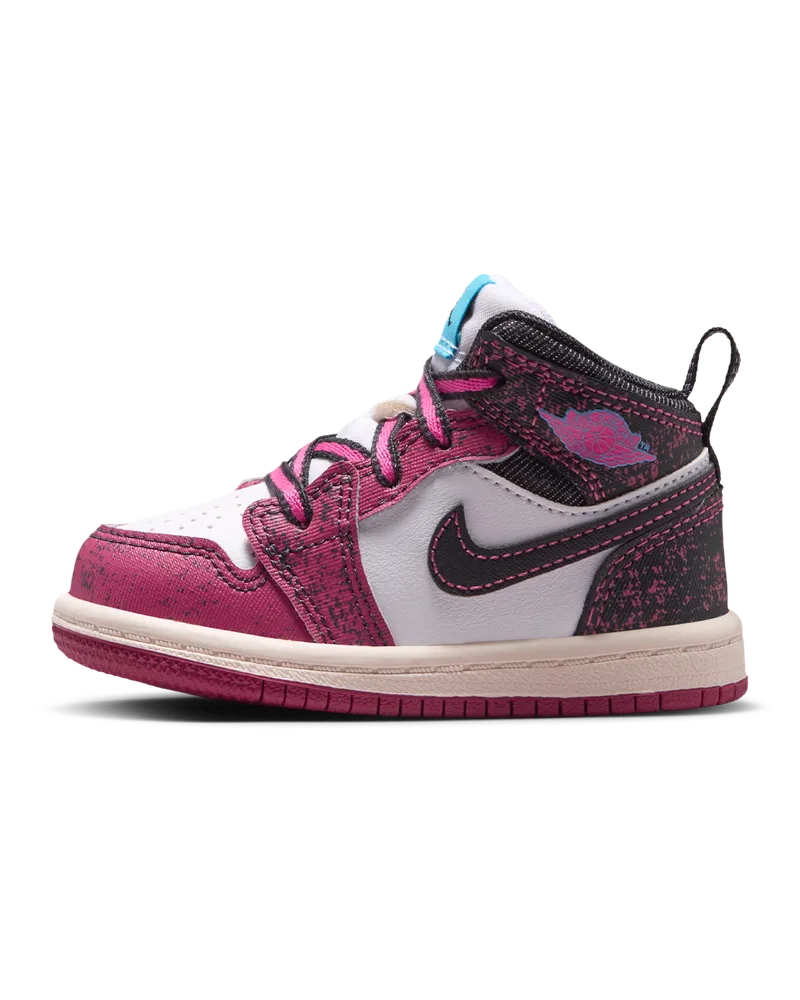 Jordan 1 Mid SE Schuh (Babys/Kleinkinder) - Lila Lila