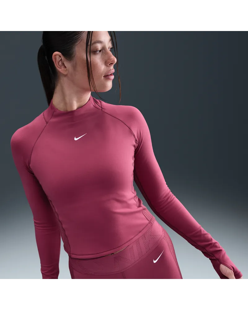 Nike Pro Dri-FIT Longsleeve (Damen) - Lila Lila