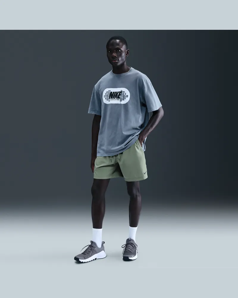 Nike Form vielseitige Dri-FIT Herrenshorts ohne Futter (ca. 18 cm) - Grau Grau