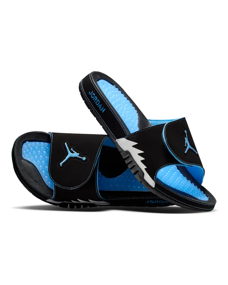 Jordan Hydro 5 Retro Slides (Herren) - Schwarz Schwarz