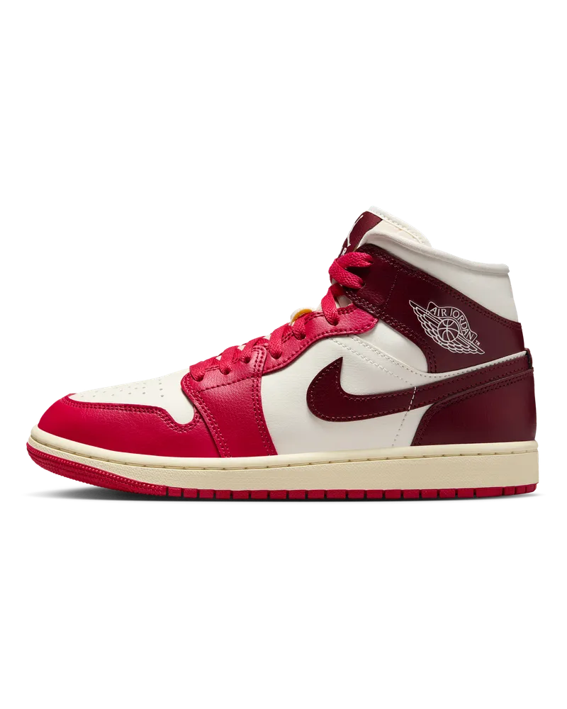 Jordan Air  1 Mid Schuh (Damen) - Weiß Weiß