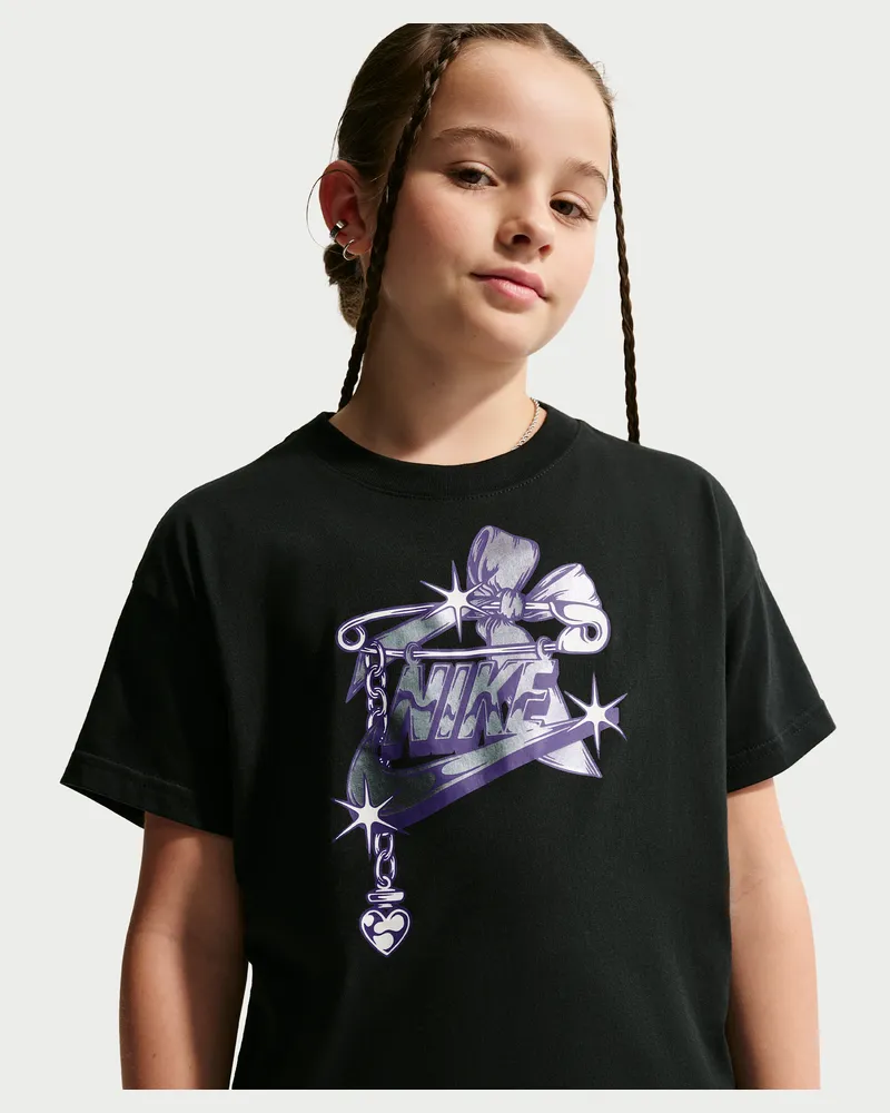 Nike T-Shirt (ältere Kinder, Mädchen) - Schwarz Schwarz