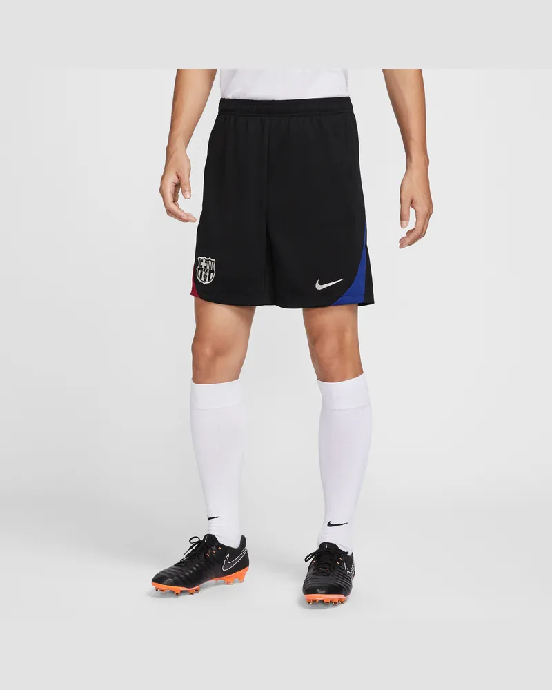 Nike FC Barcelona Strike  Dri-FIT Strick-Fußballshorts für Herren - Schwarz Schwarz