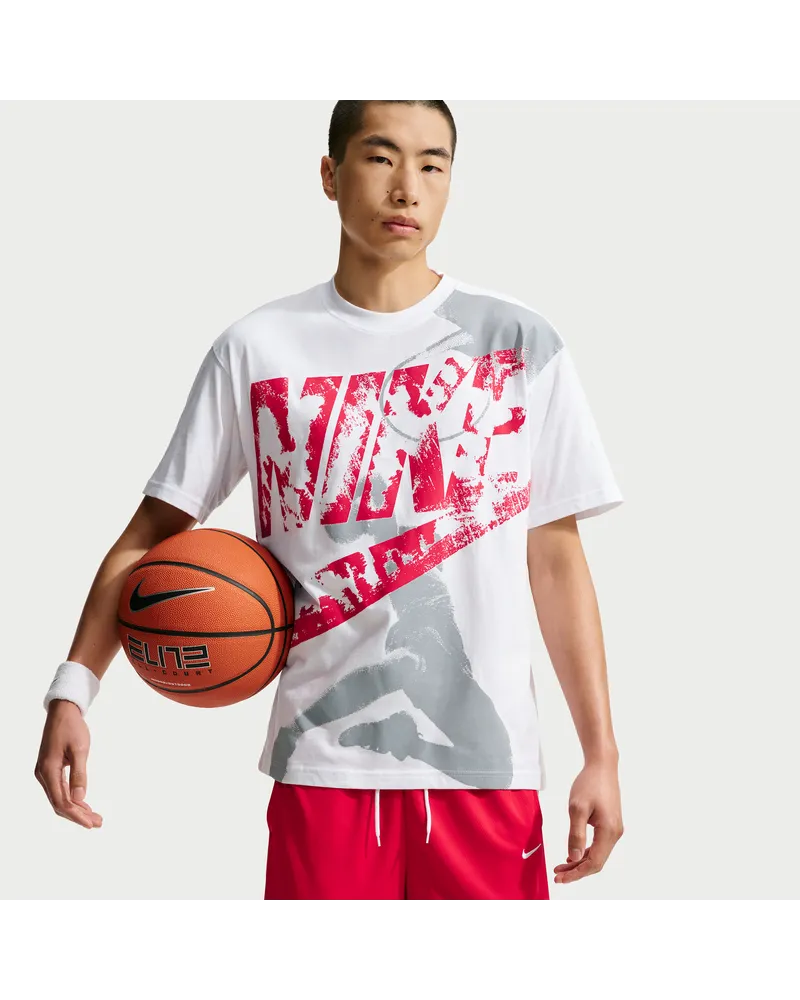 Nike Peak Basketball-T-Shirt für Herren - Weiß Weiß