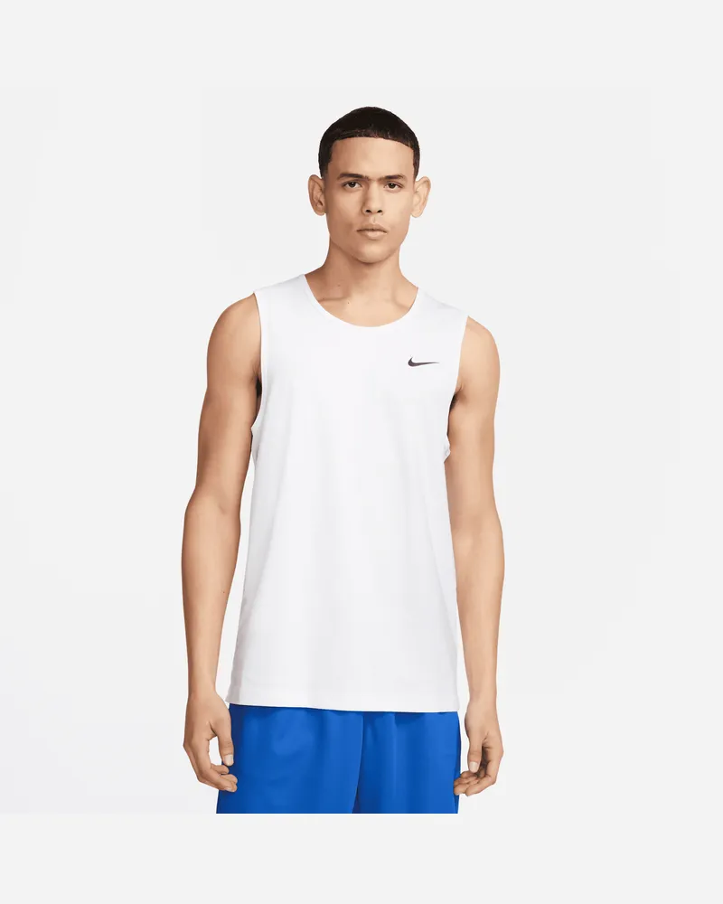 Nike Dri-FIT Hyverse ärmelloses Fitness-Tanktop (Herren) - Weiß Weiß