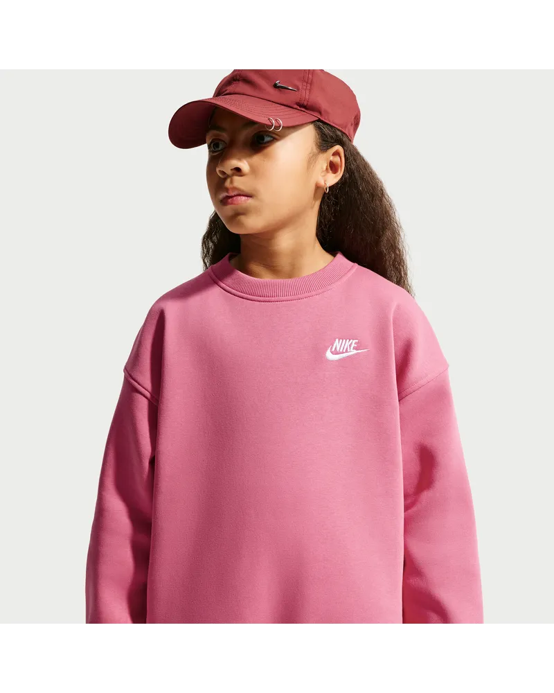 Nike Club Fleece Oversize-Sweatshirt (ältere Kinder) - Pink Pink