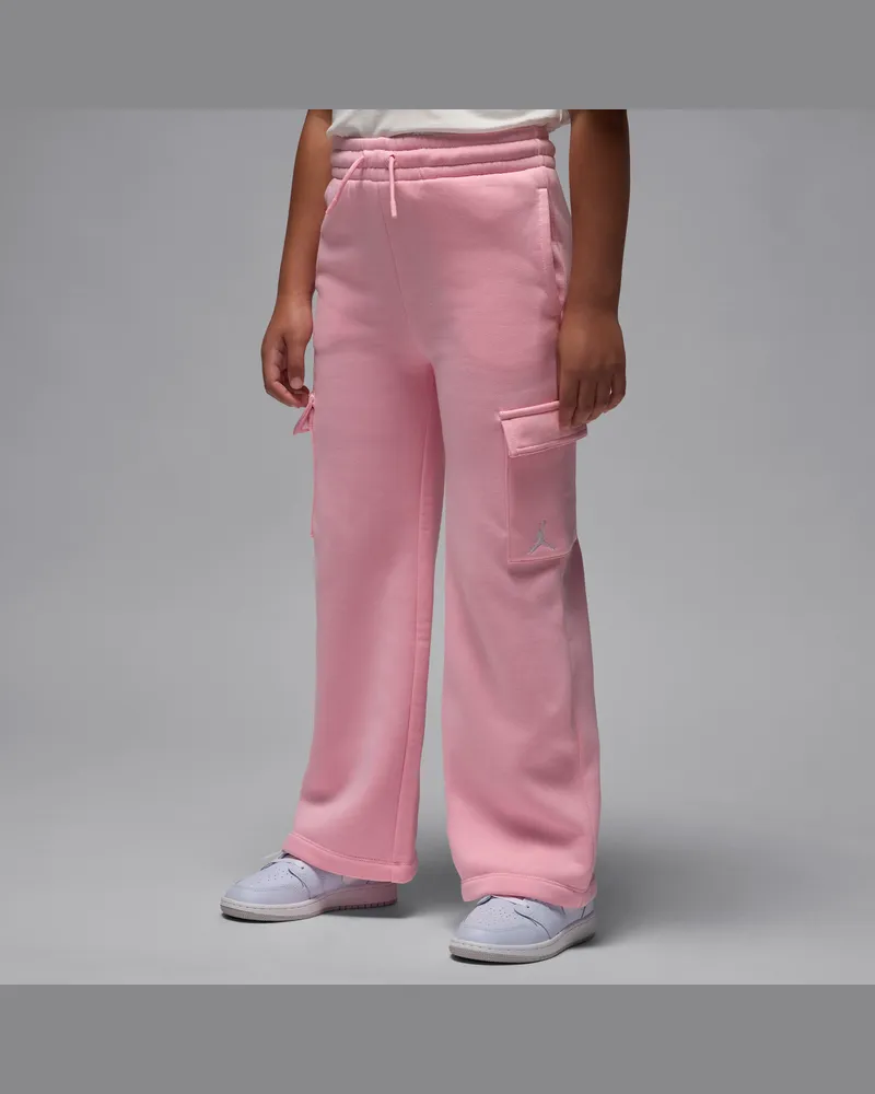 Jordan Brooklyn Fleece-Cargohose (ältere Kinder) - Pink Pink