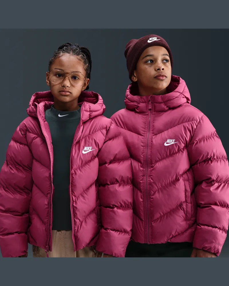 Nike Sportswear All Day Play Therma-FIT-Puffer-Jacke mit weiter Passform (ältere Kinder) - Lila Lila