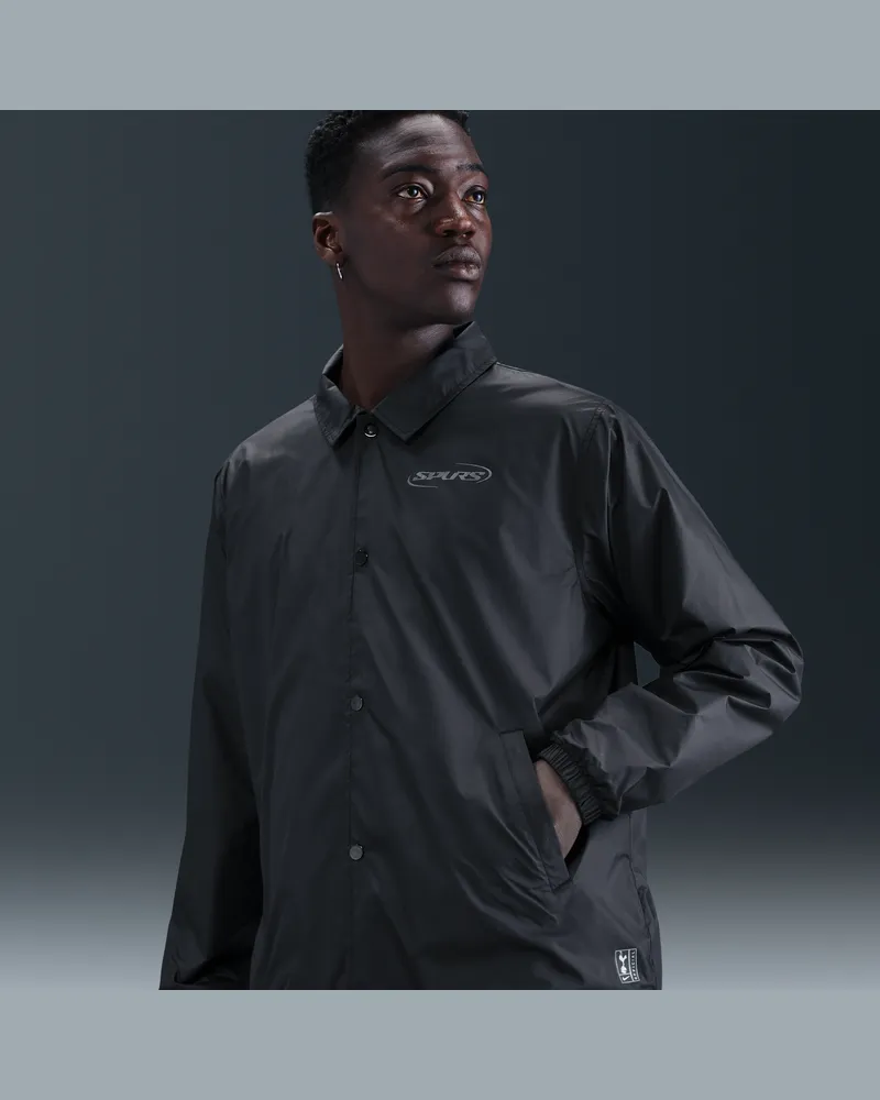 Nike Tottenham Hotspur Club  Fußball-Coaches-Jacke (Herren) - Schwarz Schwarz