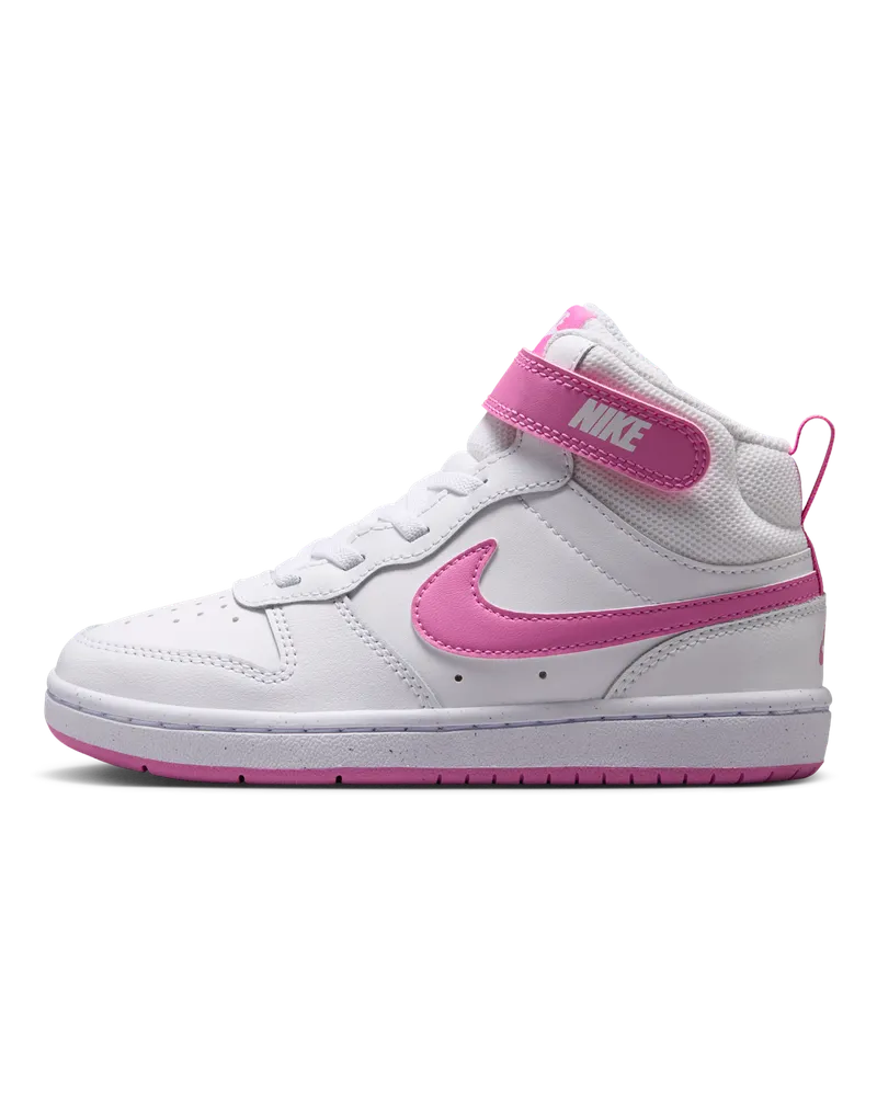 Nike Court Borough Mid 2 Schuh für jüngere Kinder - Weiß Weiß