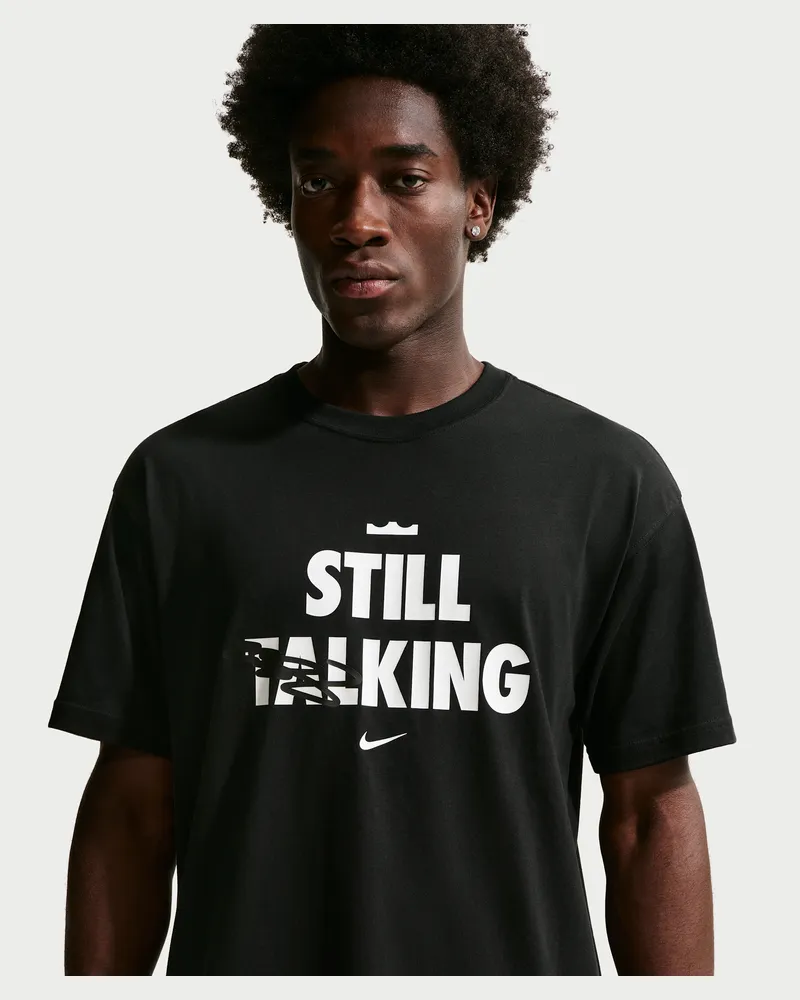 Nike LeBron "Shut Up and Dribble"  Basketball-T-Shirt (Herren) - Schwarz Schwarz