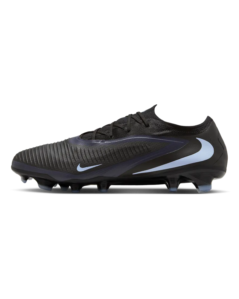 Nike Phantom 6 Low Pro Fußballschuh für normalen Rasen - Schwarz Schwarz