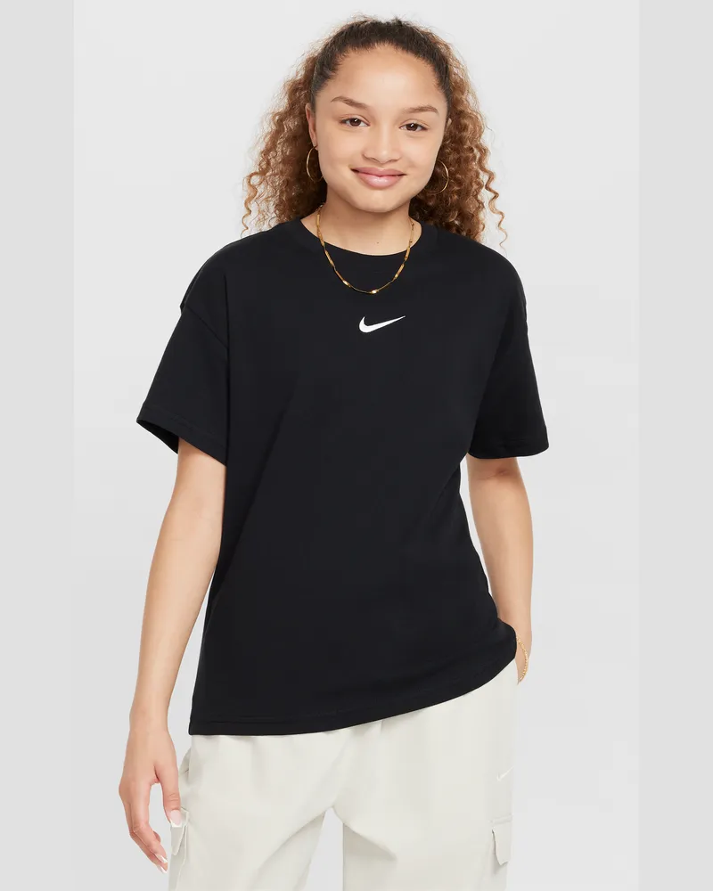 Nike Essential T-Shirt (ältere Kinder, Mädchen) - Schwarz Schwarz