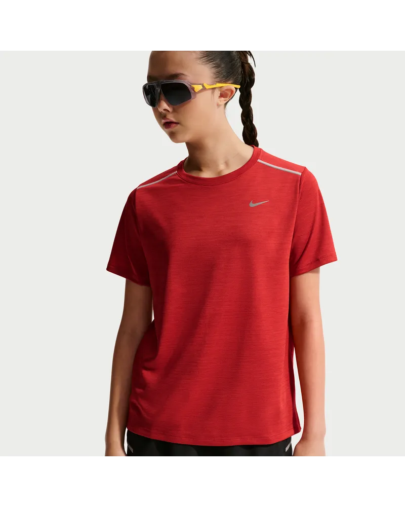 Nike Miler Dri-FIT Kurzarmshirt (ältere Kinder) - Rot Rot