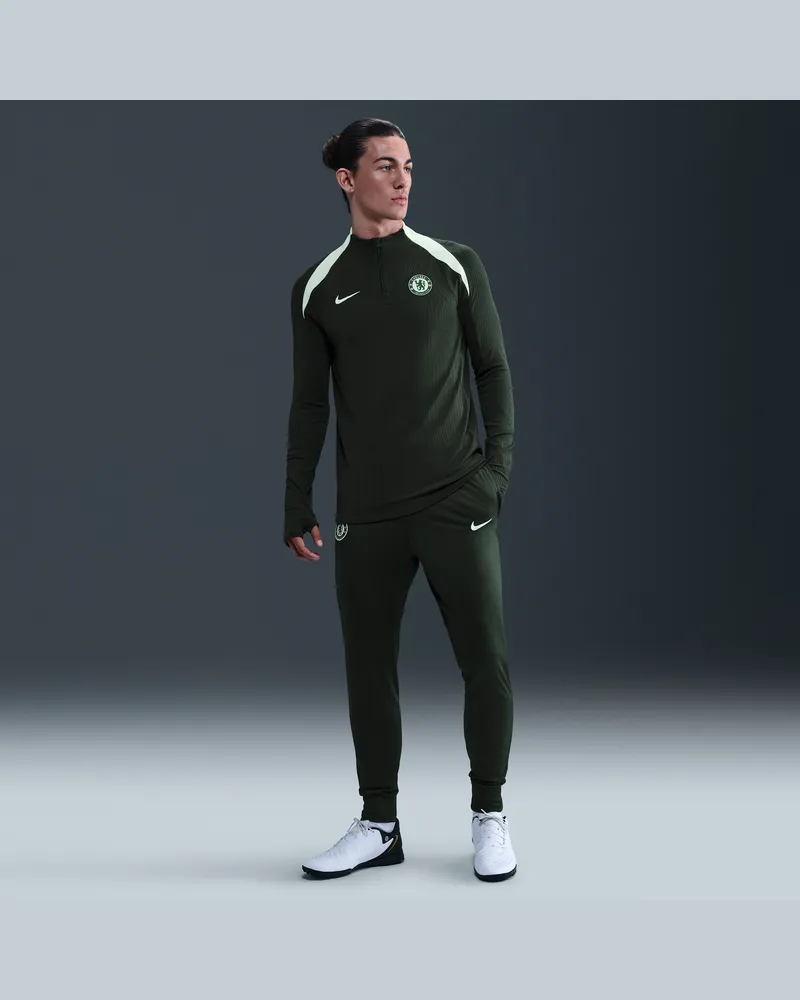 Nike FC Chelsea Strike  Dri-FIT Fußball-Trainingshose aus Strickmaterial (Herren) - Grün Grün
