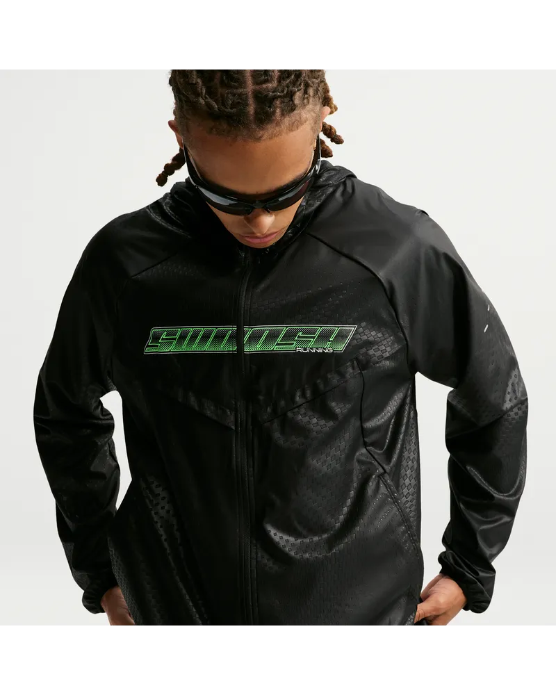 Nike Stride Dri-FIT Laufjacke (Herren) - Schwarz Schwarz
