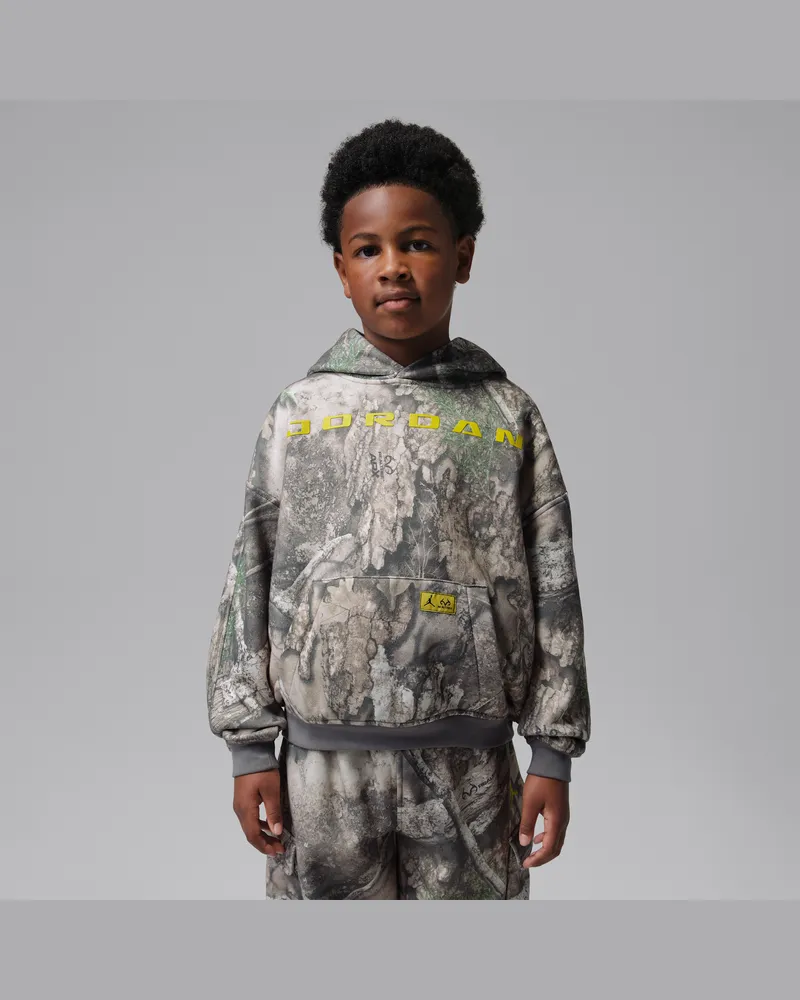 Jordan Brooklyn Realtree Fleece-Hoodie (ältere Kinder) - Weiß Weiß