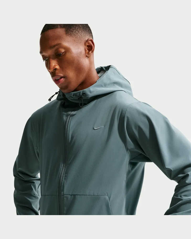 Nike Unlimited vielseitige Repel-Jacke mit Kapuze für Herren - Grau Grau