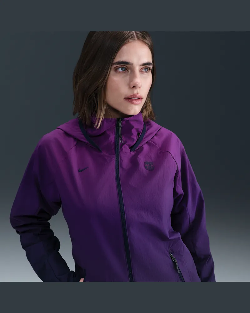 Nike FC Barcelona AWF  Football Webjacke (Herren) - Lila Lila