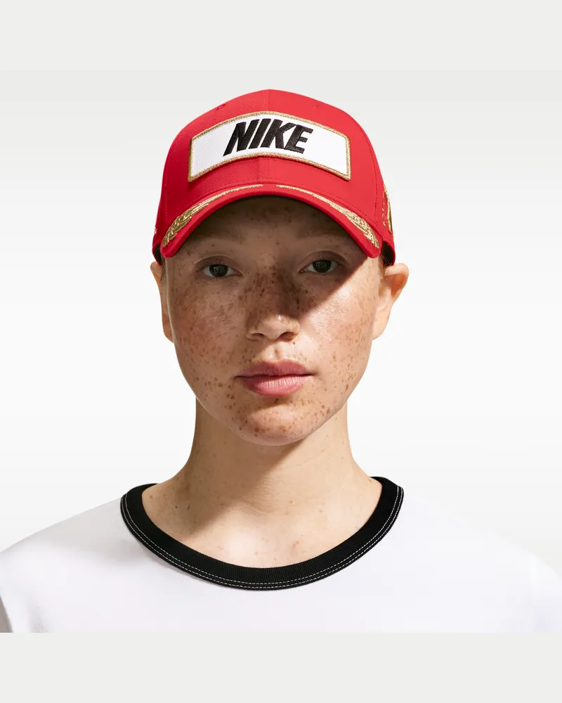 Nike Club strukturierte Racing Cap - Rot Rot