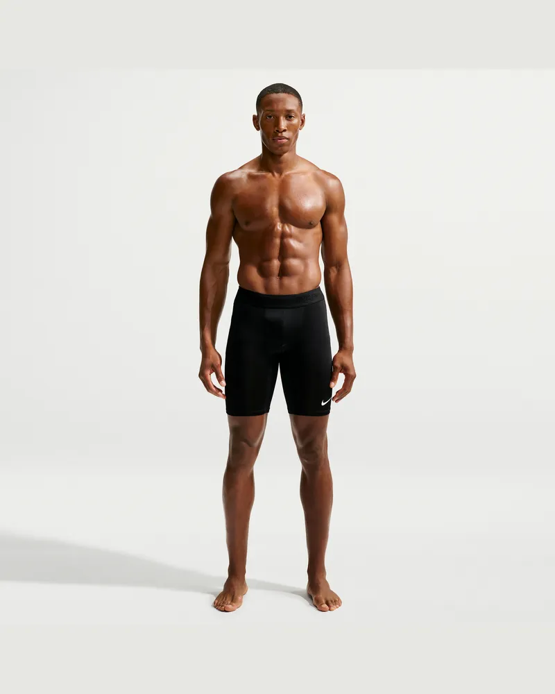 Nike Pro lange Dri-FIT Fitnessshorts für Herren - Schwarz Schwarz